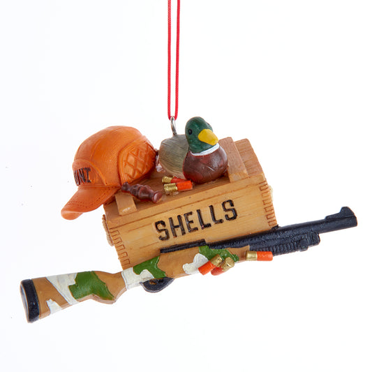 Shotgun Shell Box Hunting Ornament